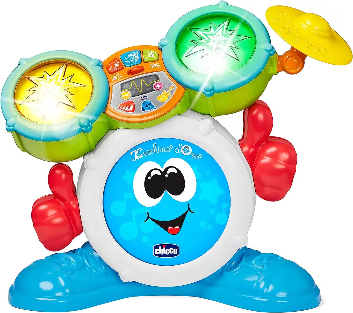 Chicco Mi Primera Batería Electrónica Musical Con Luz 98201