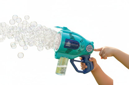 Pistola Burbujero Con Luces Automática Recargable Kb1296 Azul