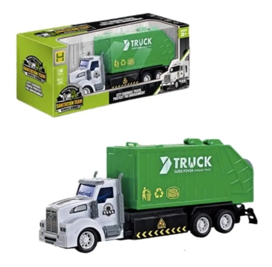 Camión Recolector R/c Con Luz Y Sonido Shine 1998116 Verde