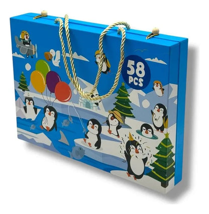 Set De Arte Azul 59 Pzs Kl1028-b Shine