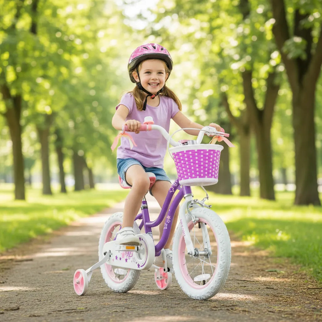 Bicicleta Infantil Royal Baby Stargirl Purpura R16 Rb16g-1