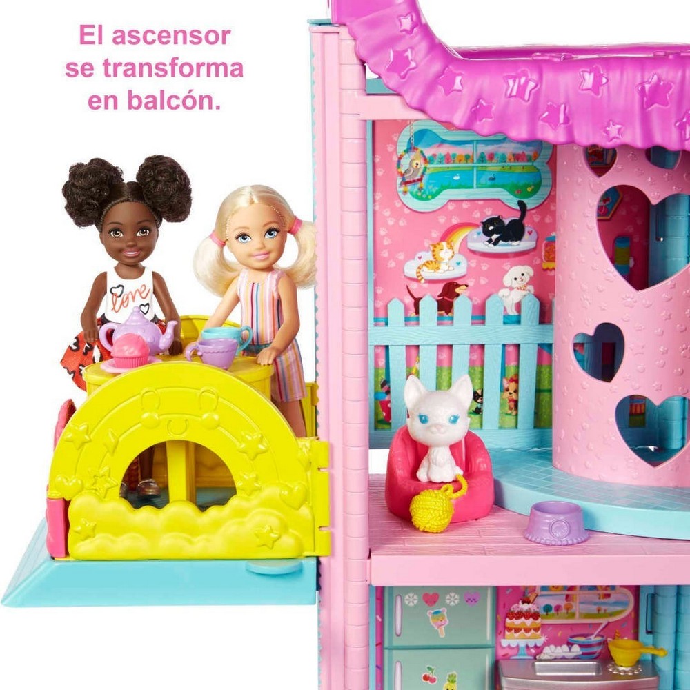 Barbie Casa De Juegos 2 Pisos Muñeca Chelsea Hck77 Mattel