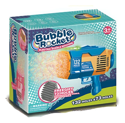 Pistola Burbujero Con Luces Automática Recargable Kb1280 Rosa