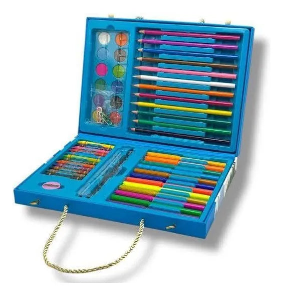 Set De Arte Azul 59 Pzs Kl1028-b Shine