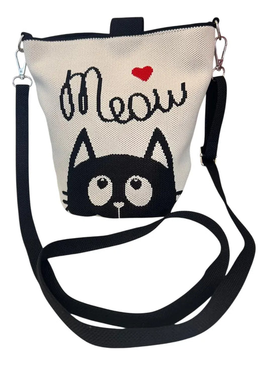 Bandolera Mini Con Correa Ajustable Sl2301 Shine Crudo- Meaw