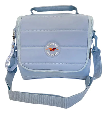 Lunchera Térmica Escolar Con Correa Sl2503c Kinderland Celeste