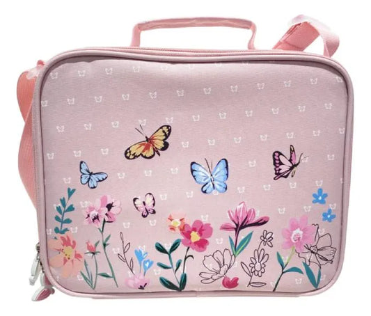 Lunchera Escolar Térmica Rosa Con Flores Zykl006 Shine Rosa