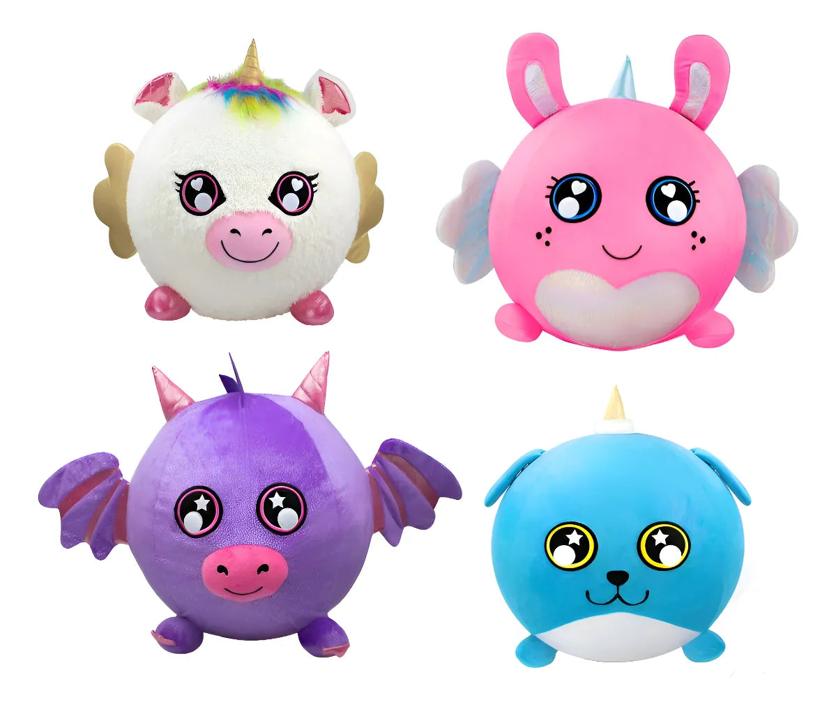 Super Combo X 4 Biggies Peluches Inflables Big001 Combo X 4