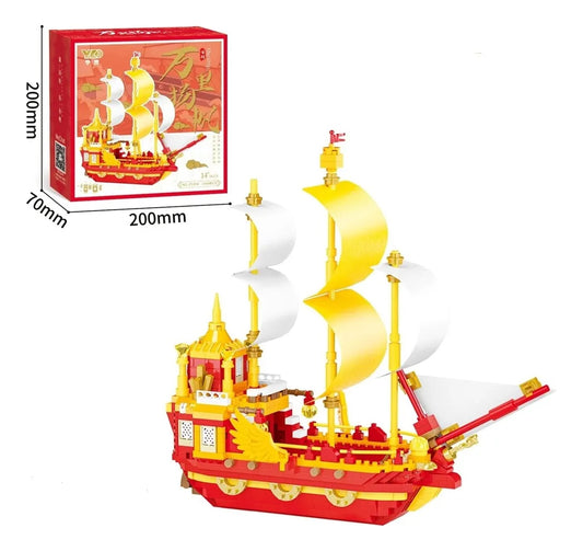 Bloques De Construcción 3d Velero Yuhao 2997542 Shine 1040