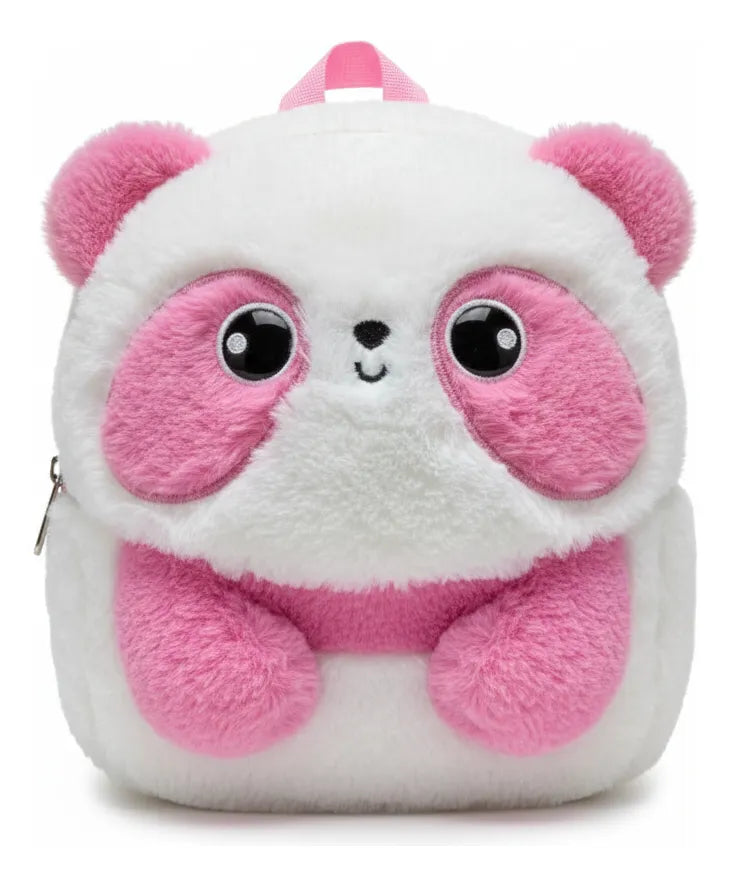 Mochila Peluche De Panda Rosa Kl1206 Shine Rosa
