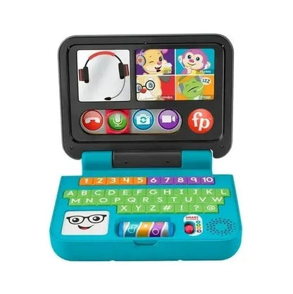 Fisher Price Rie Y Aprende Mi Primer Laptop Hgw97 Mattel Celeste