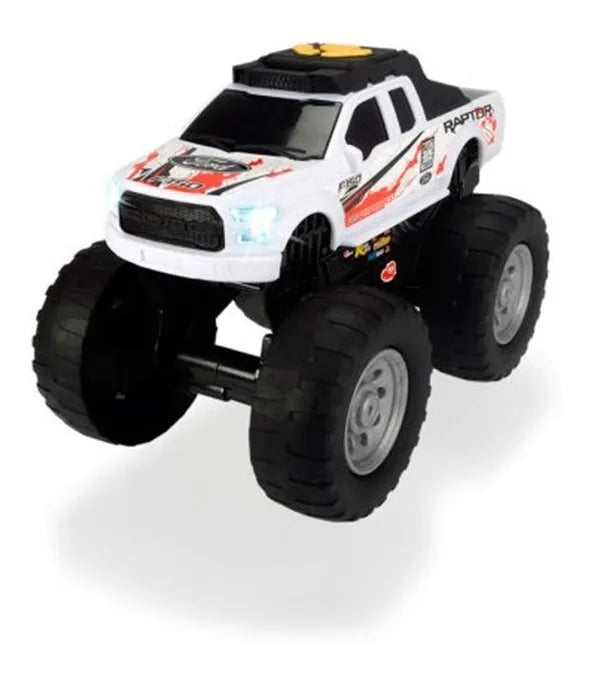 Dickie Toys Camioneta Ford Raptor Wheelie Raiders Blanco