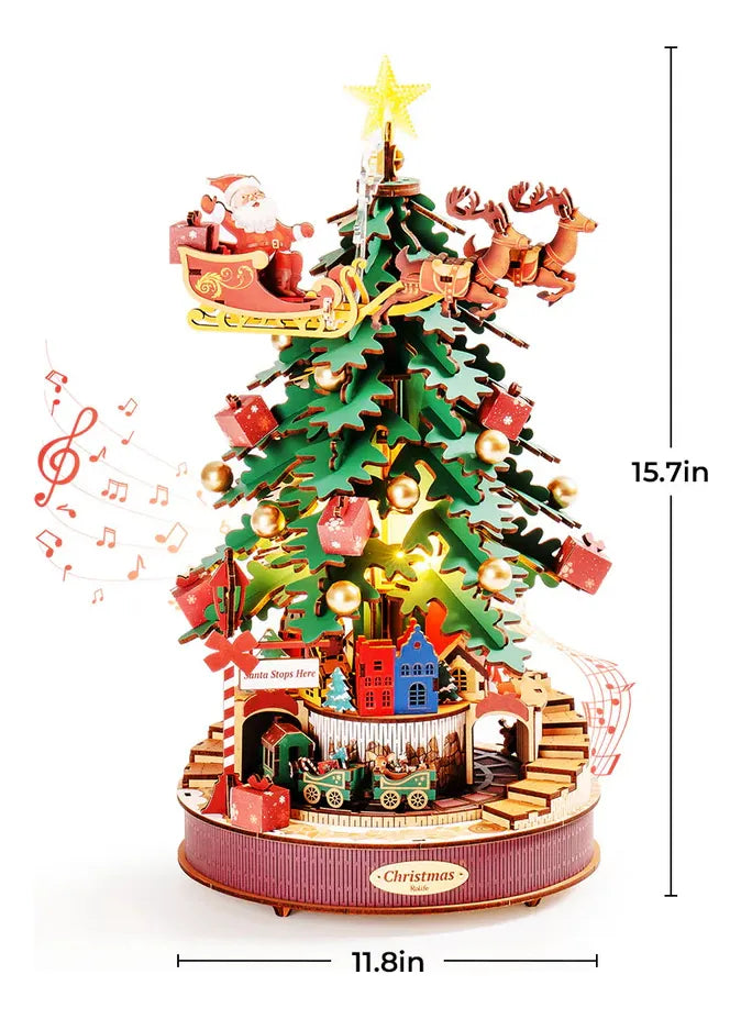 Robotime Rolife Puzzle 3d Árbol De Navidad Melodías Ams01