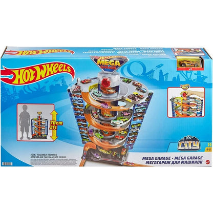 Hot Wheels Pista Mega Garaje Con 1 Auto Gtt95 Mattel
