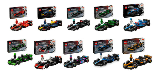Super Combo Lego Speed Champions X 10 Coches De Carreras F1® 10 77242-77243-77244-77245-77246-77247-77248-77249-77250-77251