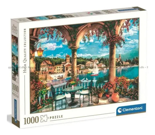 Clementoni Hqc Balcony View Of Lake Como 1000 Pzas 39880