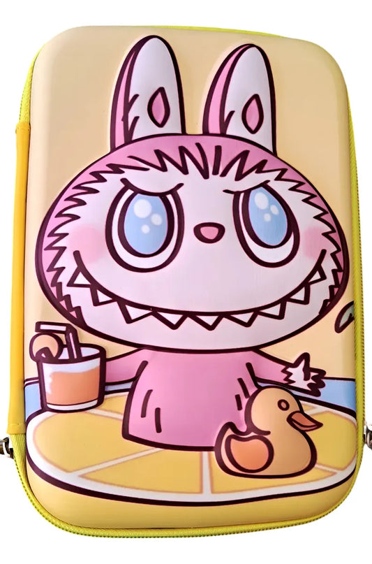 Cartuchera Escolar 3d Labubu 1 Cierre Kl1328 Shine Amarillo