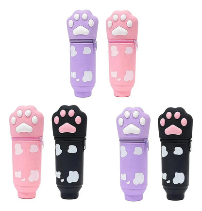 Cartuchera De Silicona Pata De Gatito Kl1248 Shine Varios