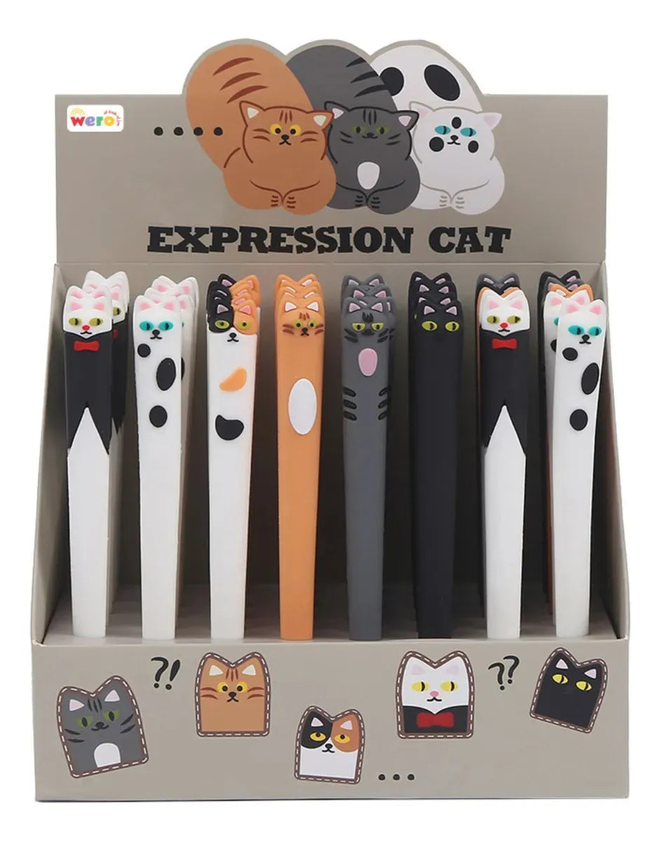 Lapicera Con Adorno Gatitos Kl1383 Shine Gatitos