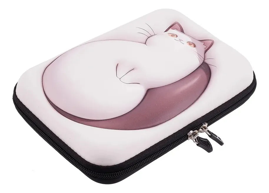 Cartuchera 3d Gatito Blanco Kl1261 Shine Blanco