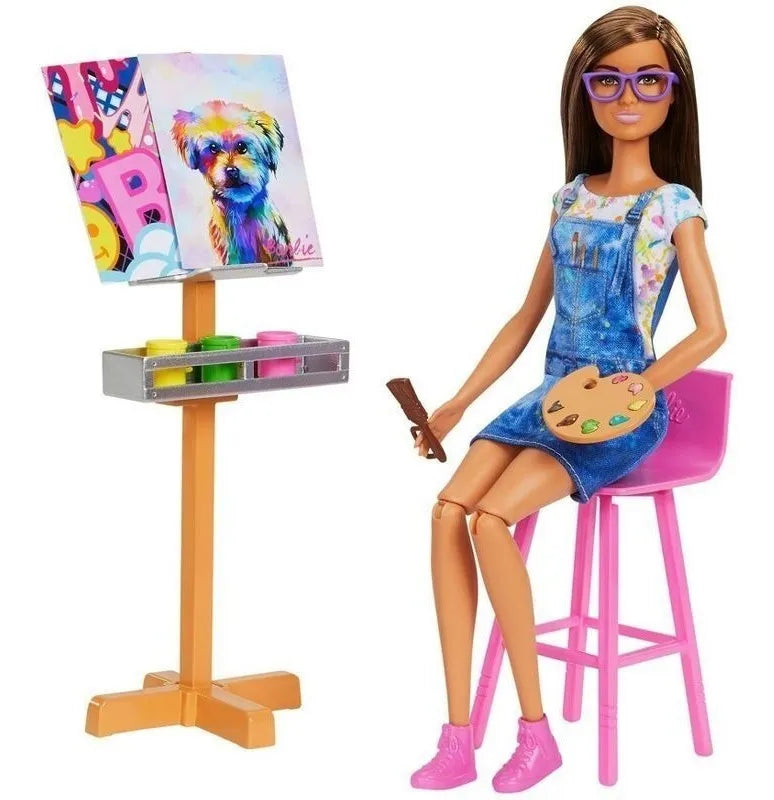 Muñeca Barbie Estudio De Arte Hcm85 Mattel