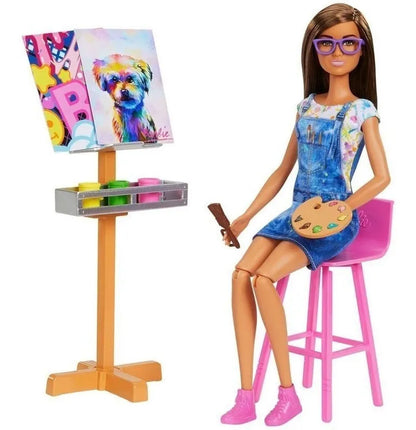 Muñeca Barbie Estudio De Arte Hcm85 Mattel