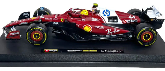 Bburago 1:18 Ferrari 2025 Season Car #44 Hamilton 18-16816 Rojo