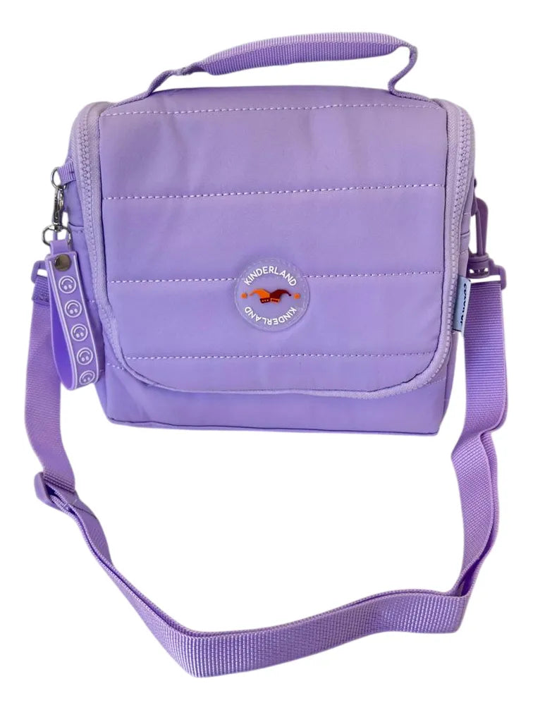Lunchera Térmica Escolar Con Correa Sl2503l Kinderland Lila
