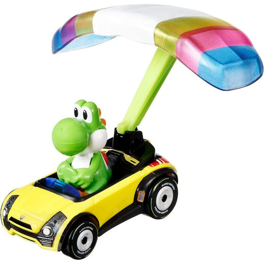 Hot Wheels Mario Kart Auto Con Personaje Gvd30 Mattel