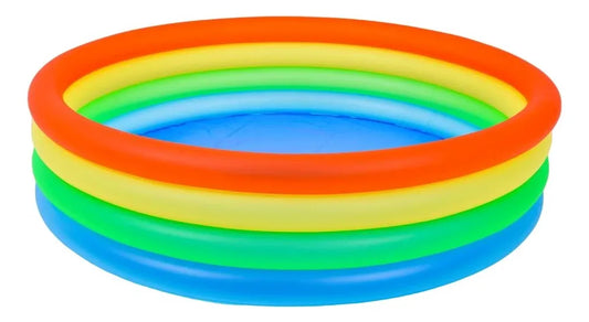 Sun Club Pileta 4 Aros Neon Inflable 10195 Neon
