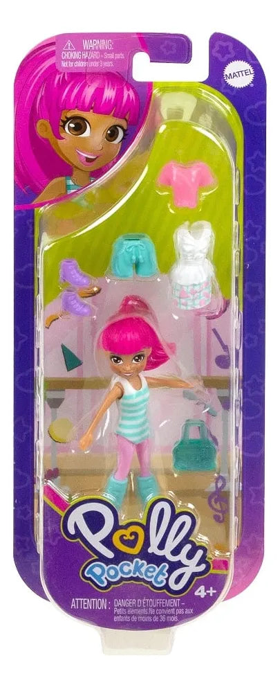 Polly Pocket Pack Moda Figura Con Accesorios Hnf50 Mattel