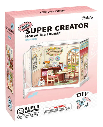 Robotime Rolife Puzzle 3d Salón De Te Serie De Tienda Dws02b