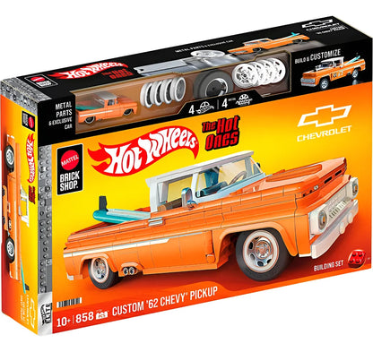 Mattel Brick Shop Bloques Hot Wheels Chevy 62 858 Pzs Jft20 858 Elite Camioneta Chevy
