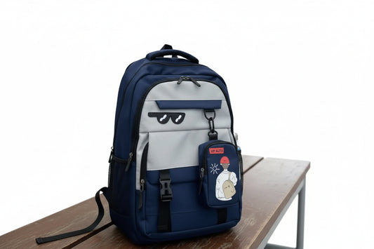 Mochila Escolar Azul 17 Kl1227 Shine Azul