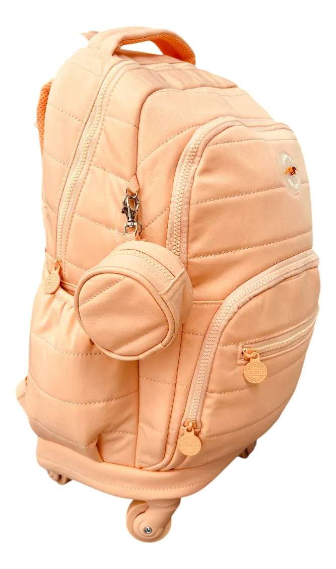 Mochila Carrito Escolar 18 Pulgadas Sl2501 Kinderland Rosa