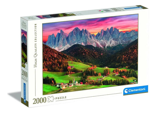 Montañas Funes Italia Rompecabezas 2000 Clementoni Gran Reto