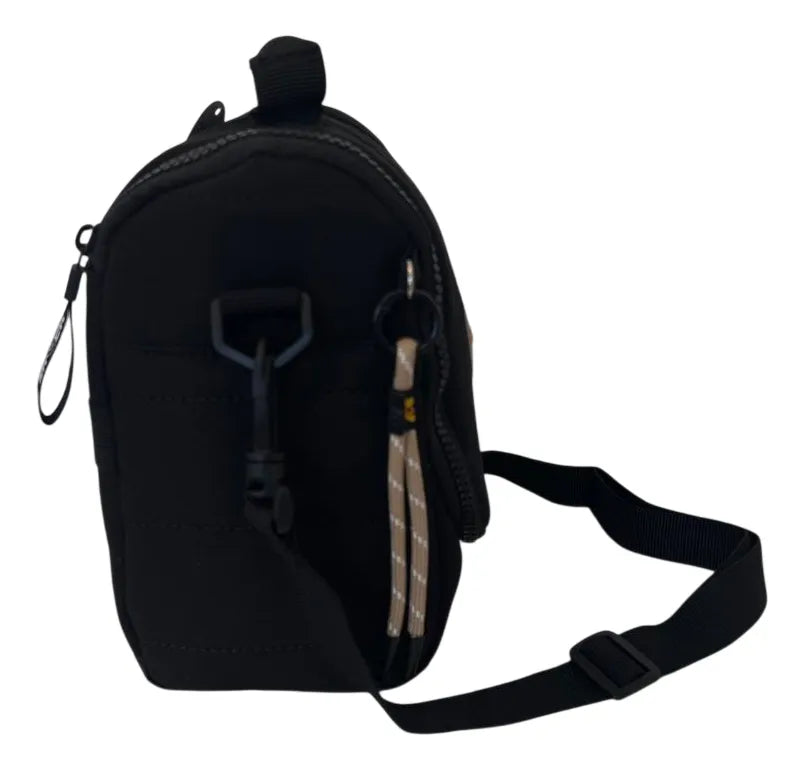 Lunchera Térmica Escolar Con Correa Sl2503n Kinderland Negro