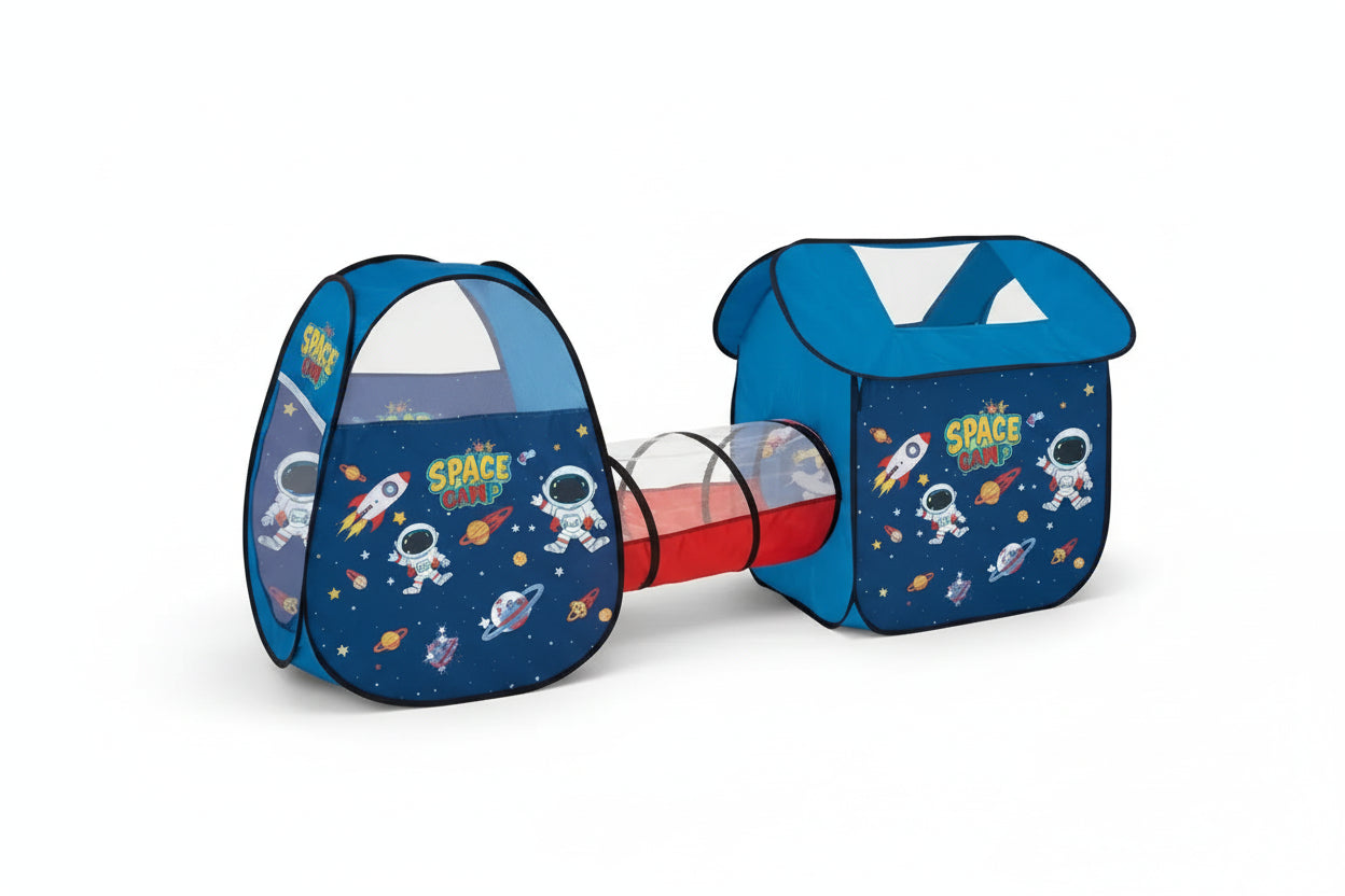 Carpa De Juegos Infantil Con Túnel Y Pelotero 2346642 Shine Azul