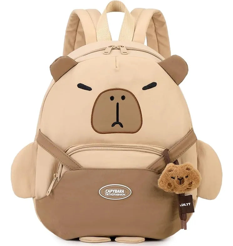 Mochila Escolar De Capibara Marron Claro Kl1161 Shine Marrón Claro