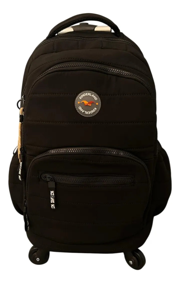 Mochila Carrito Escolar 18 Pulgadas Sl2501n Kinderland Negro
