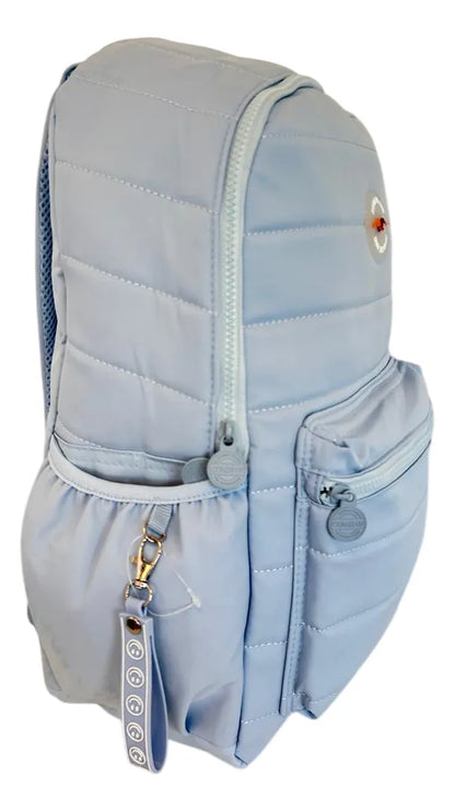 Mochila Espalda 18 Pulgadas Escolar Sl2502c Kinderland Celeste