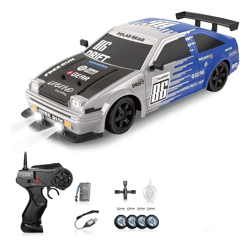 Auto Carrera Racing All Wheel Drive Drift Rc 1:36 024345 Ns Ns024345