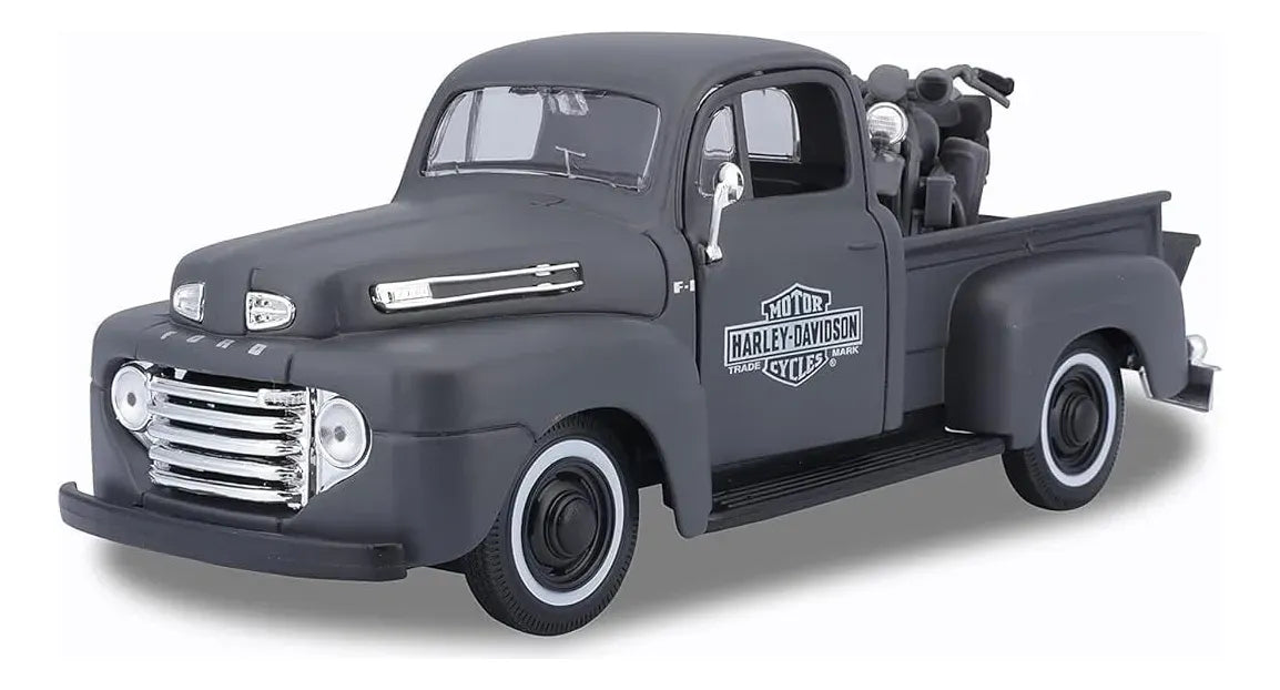 Maisto 1:24 H-d Custom - Pickup W/ 1:24 Motorcycle 32161