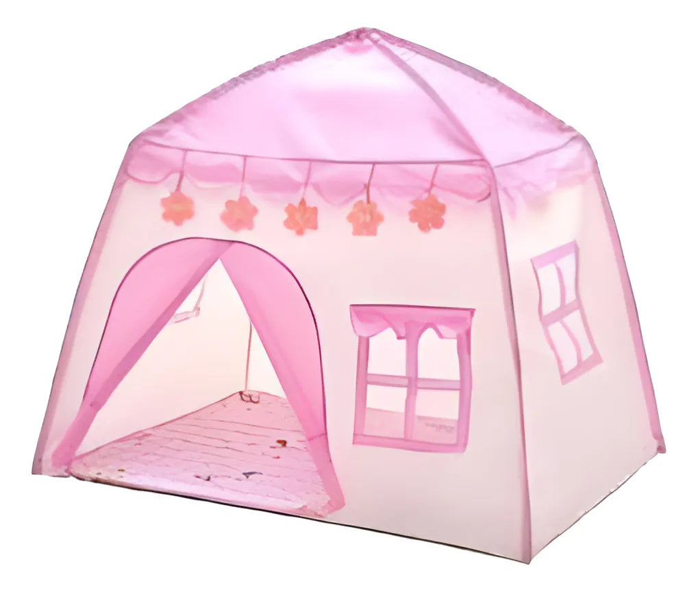 Carpa De Juegos Infantil Casita 130x100x130cm 3030854 Shine Rosa