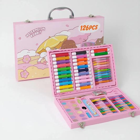 Set De Arte Rosa 126 Pzs Kl1031-g Shine
