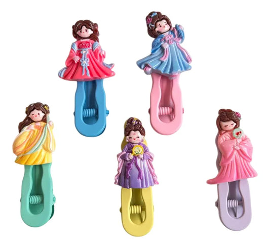 Hebilla Clip Metal Con Aplique De Acrílico Kawaii Kl325 Multicolor