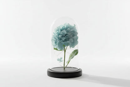 Flor Artificial Cupula Con Luz Surtido 21cm Kl792 Celeste