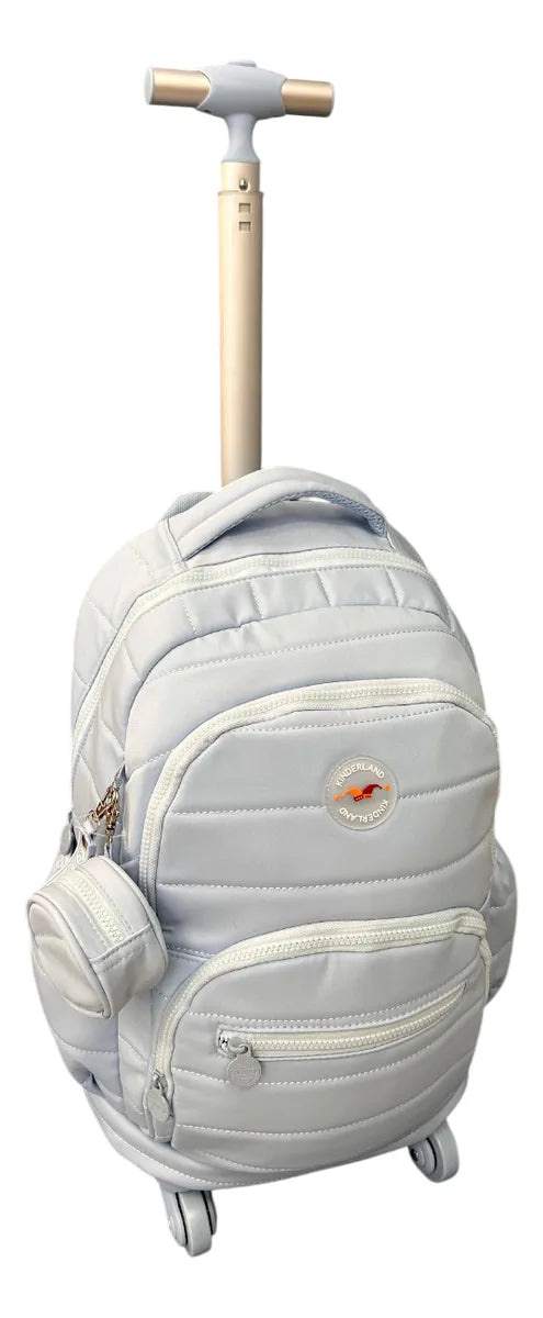 Mochila Carrito Escolar 18 Pulgadas Sl2501c Kinderland Celeste