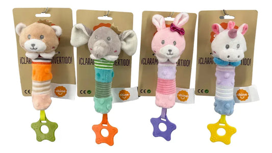 Sonajero Animalitos 18cm Modelos Surtidos T21137 Getco