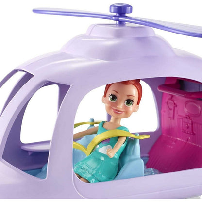 Polly Pocket Lila Con Helicóptero De Vacaciones Gkl59 Mattel